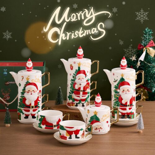 圣诞金杯茶具1