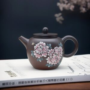 Jin Shang Tian Hua Ningxia Pottery Single Teapot (Customizable)