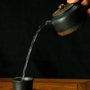 Long Xing Tian Xia Ningxia Pottery Tea Set: 6 Cups (Customizable)
