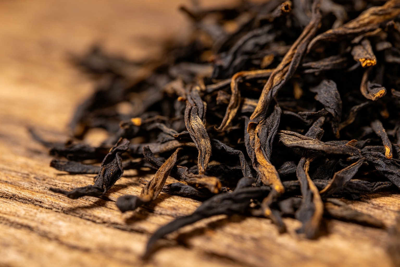 Liubao tea dry leaves